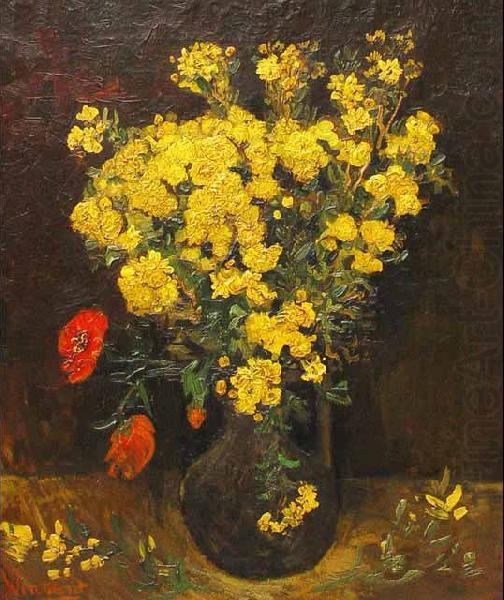 Vincent Van Gogh Poppy Flowers china oil painting image